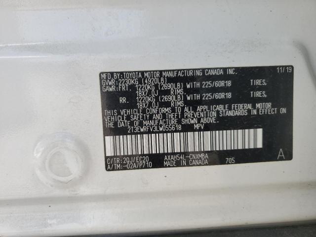2020 TOYOTA RAV4 XSE - 2T3EWRFV3LW055618