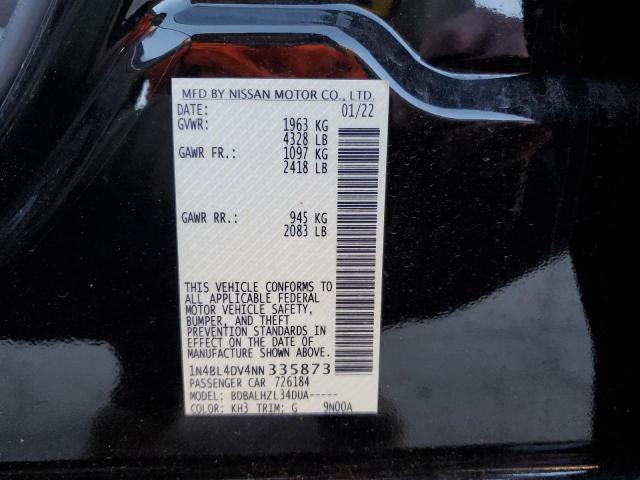 2022 NISSAN ALTIMA SV - 1N4BL4DV4NN335873