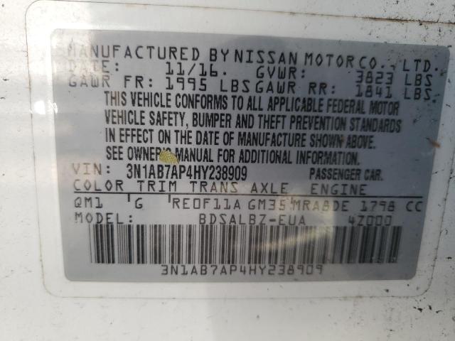 2017 NISSAN SENTRA S - 3N1AB7AP4HY238909