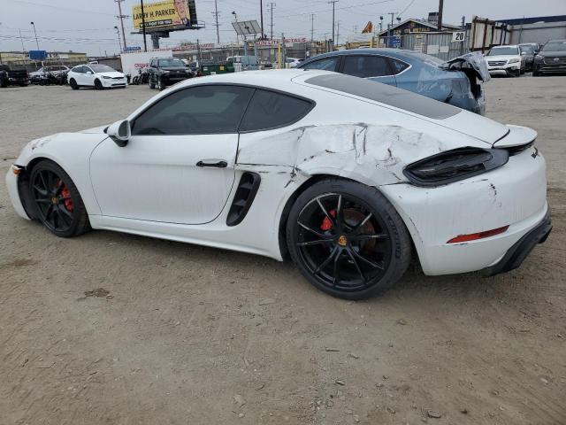 PORSCHE CAYMAN S 2019 white  gas WP0AB2A86KS278407 photo #3