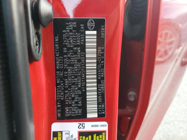 2023 TOYOTA CAMRY SE N - 4T1G11AK5PU136012