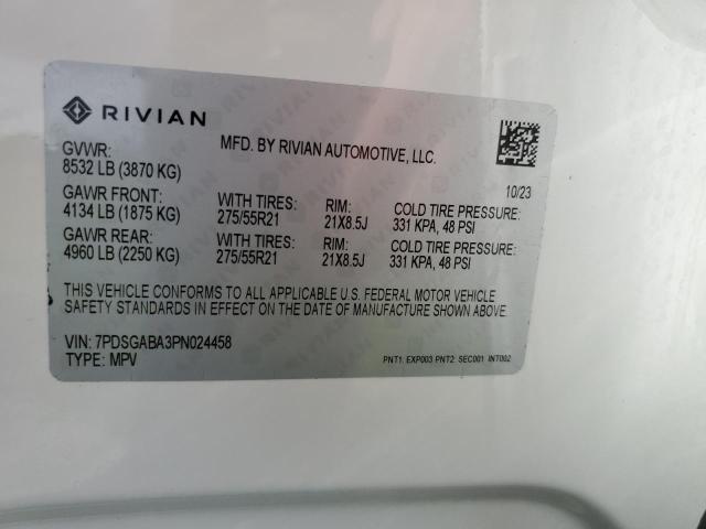 2023 RIVIAN R1S ADVENT - 7PDSGABA3PN024458