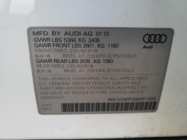 VIN WA1LFAFP3DA051928 2013 Audi Q5, Premium Plus no.13