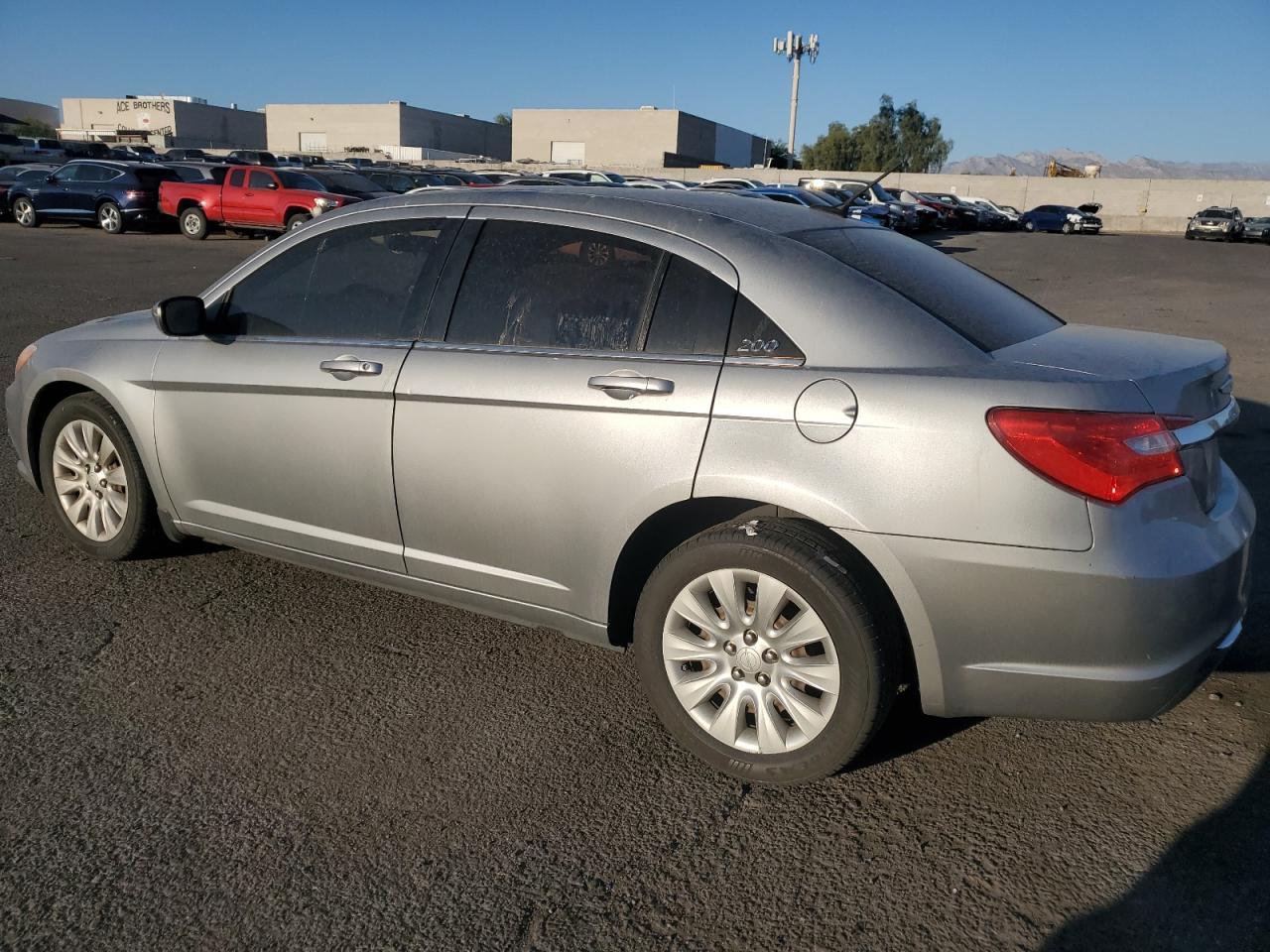 CHRYSLER 200 LX 2014 silver sedan 4d gas 1C3CCBAB2EN145216 photo #3