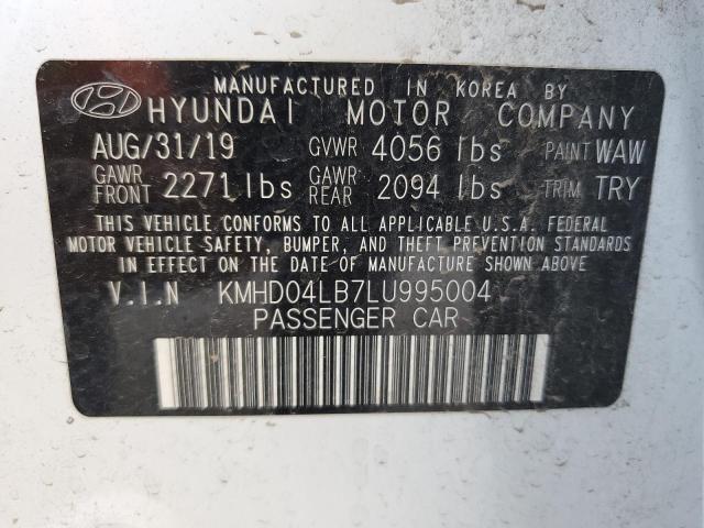 2020 HYUNDAI ELANTRA SP - KMHD04LB7LU995004