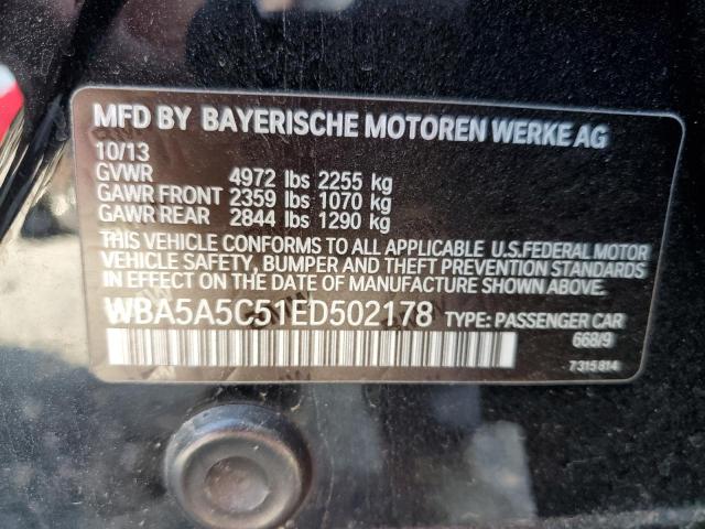 VIN WBA5A5C51ED502178 2014 BMW 5 Series, 528 I no.12