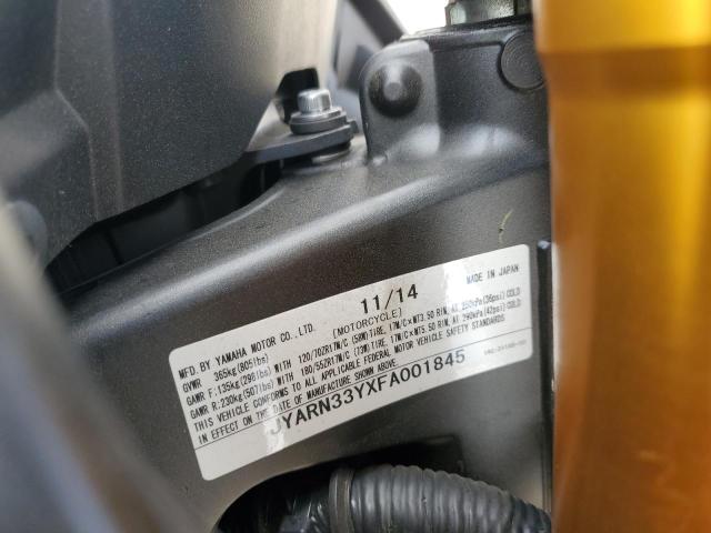 2015 YAMAHA FZ09 C JYARN33YXFA001845