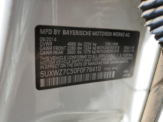 VIN 5UXWZ7C50F0F76410 2015 BMW X3, Sdrive28I no.14