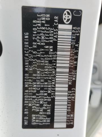 2021 TOYOTA COROLLA LE - 5YFEPMAE5MP247965
