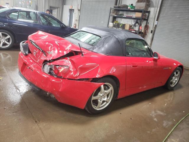 HONDA S2000 2002 red  gas JHMAP11482T005115 photo #4