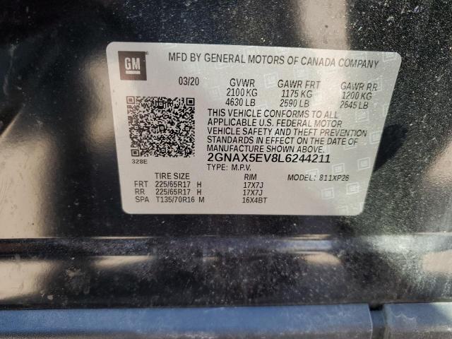 2020 CHEVROLET EQUINOX - 2GNAX5EV8L6244211