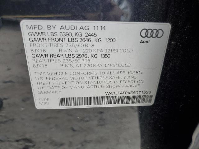 2015 AUDI Q5 PREMIUM - WA1LFAFPXFA071533