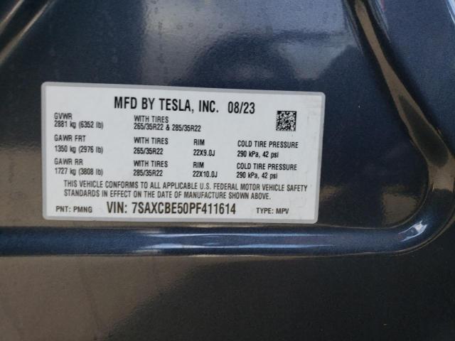 VIN 7SAXCBE50PF411614 2023 TESLA MODEL X no.13