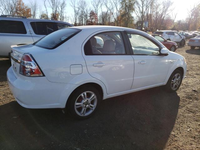 CHEVROLET AVEO LS 2011 white sedan 4d gas KL1TD5DE4BB231079 photo #4