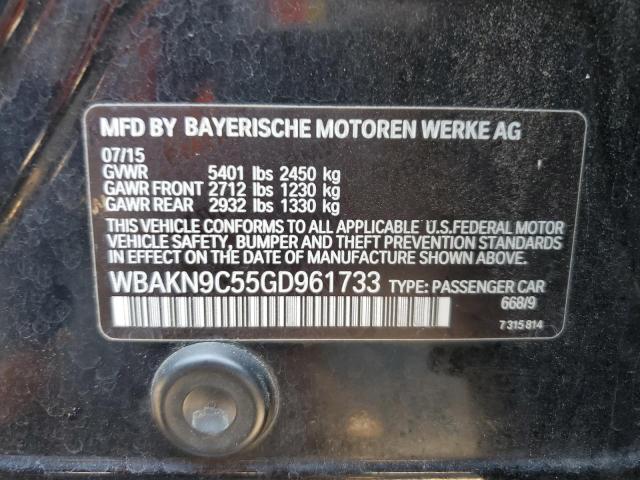 2016 BMW 550 I - WBAKN9C55GD961733