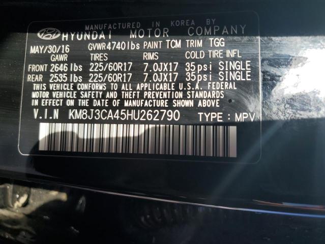 VIN KM8J3CA45HU262790 2017 HYUNDAI TUCSON no.13