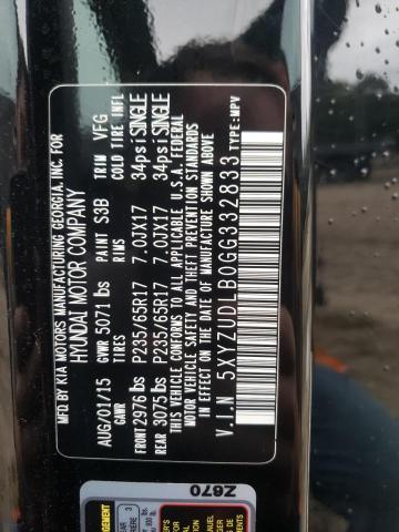 2016 HYUNDAI SANTA FE S - 5XYZUDLB0GG332833