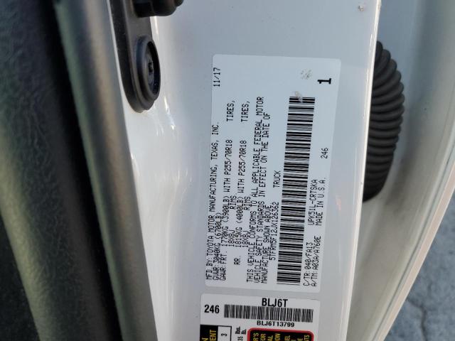 VIN 5TFRM5F12JX126362 2018 Toyota Tundra, Double Ca... no.12