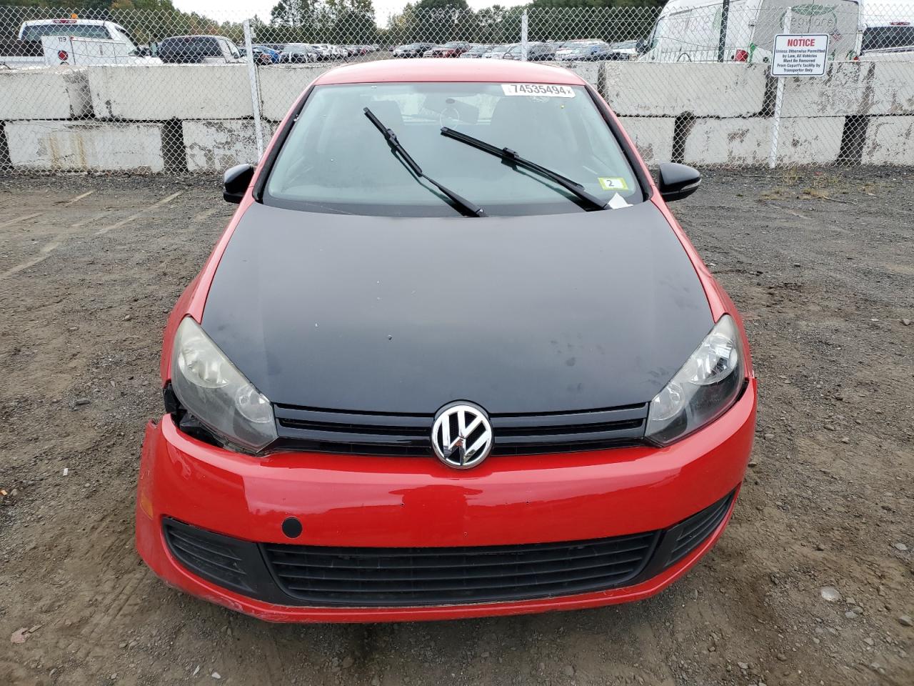 Lot #2876100741 2011 VOLKSWAGEN GOLF