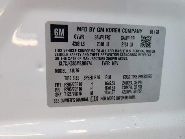 2021 CHEVROLET TRAX LS - KL7CJKSB5MB300774
