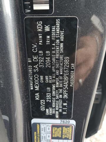 VIN 3KPF54AD8PE672989 2023 KIA Forte, Gt Line no.12