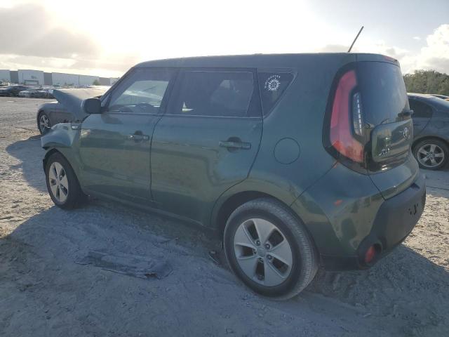 KIA SOUL 2014 green  gas KNDJN2A22E7023022 photo #3