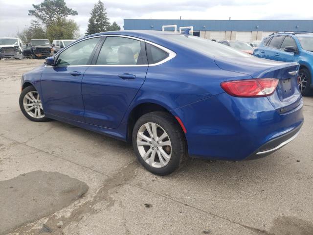 CHRYSLER 200 LIMITE 2015 blue  gas 1C3CCCAB3FN664055 photo #3