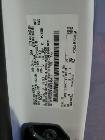 2016 FORD F150 SUPER - 1FTEW1EF1GFB92611