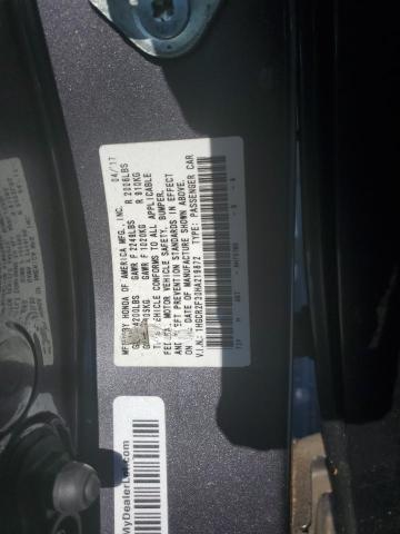 2017 HONDA 10HP MOTOR 1HGCR2F30HA219872