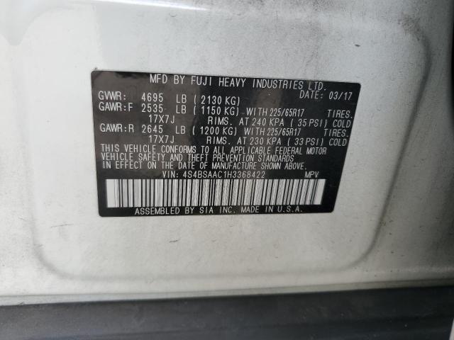 2017 SUBARU OUTBACK 2. - 4S4BSAAC1H3368422