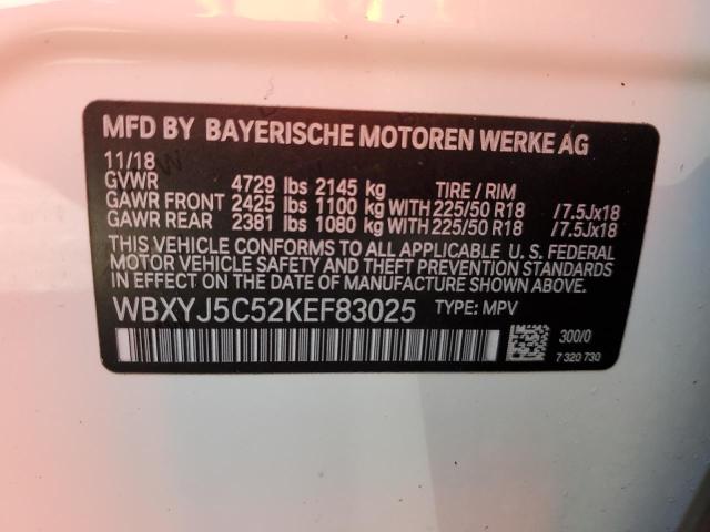 VIN WBXYJ5C52KEF83025 2019 BMW X2, Xdrive28I no.14