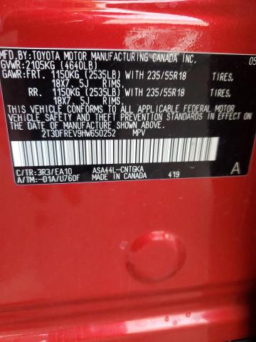 2017 TOYOTA RAV4 LIMIT - 2T3DFREV9HW650252