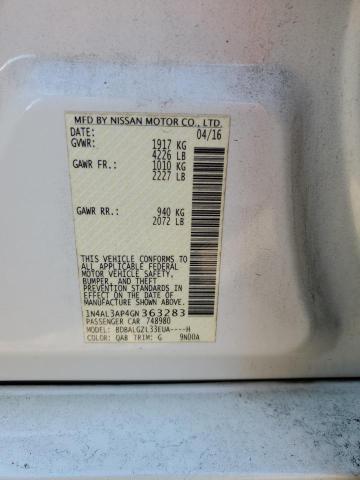 2016 NISSAN ALTIMA 2.5 - 1N4AL3AP4GN363283