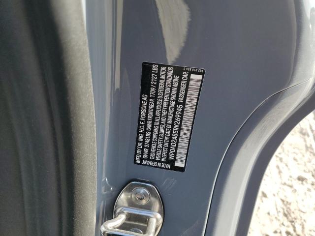 2024 PORSCHE CAYMAN GTS WP0AD2A85RK269945