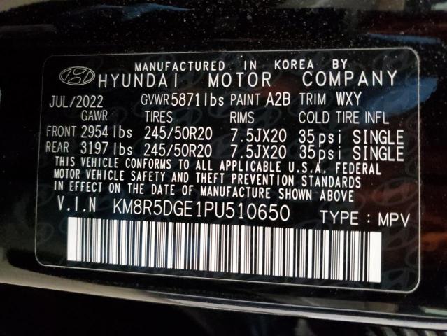 VIN KM8R5DGE1PU510650 2023 Hyundai Palisade, Limited no.14