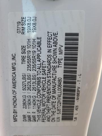 2020 ACURA RDX ADVANC - 5J8TC2H74LL008480
