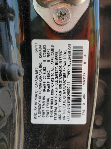 VIN 2HGFB2F59DH550111 2013 Honda Civic, LX no.12