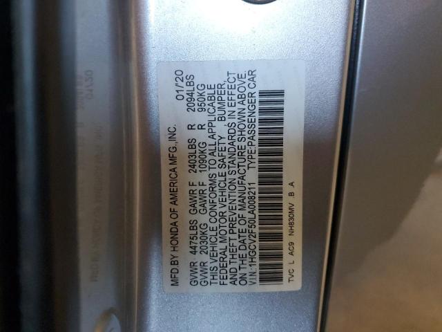 2020 HONDA ACCORD - 1HGCV2F50LA008211