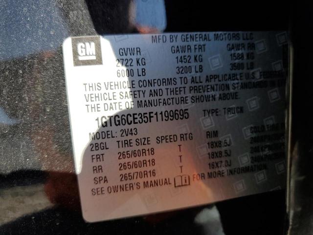 2015 GMC CANYON SLT 1GTG6CE35F1199695
