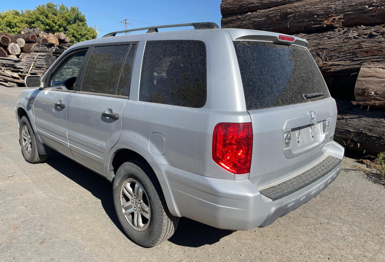 HONDA PILOT EXL 2004 silver 4dr spor gas 2HKYF18544H541830 photo #4