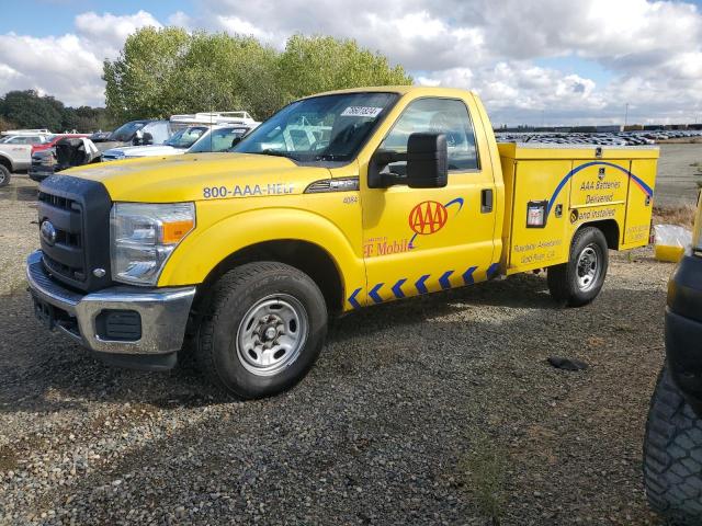 FORD F250 SUPER 2016 yellow pickup gas 1FDBF2A63GEA61146 photo #1