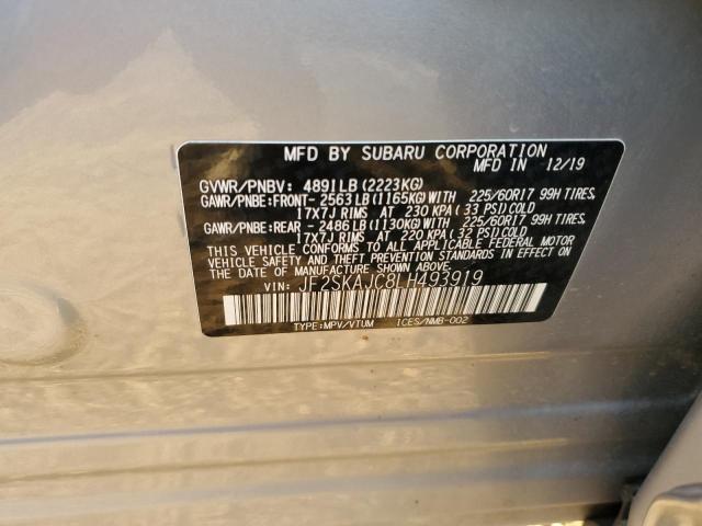 2020 SUBARU ALL MODELS JF2SKAJC8LH493919