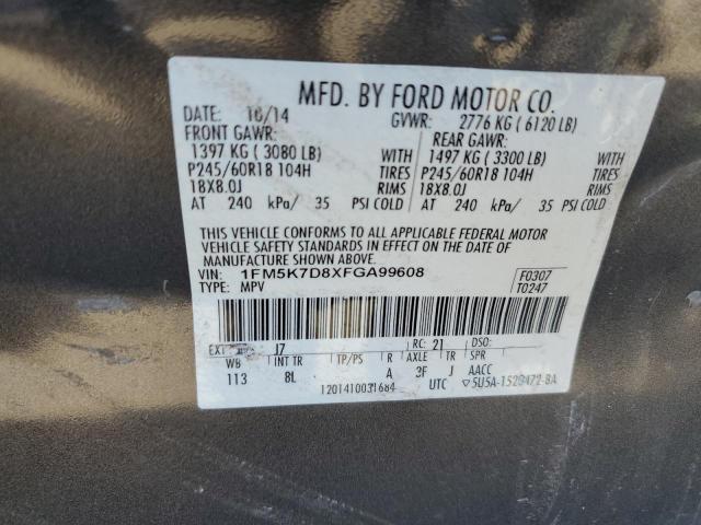2015 FORD EXPLORER X - 1FM5K7D8XFGA99608