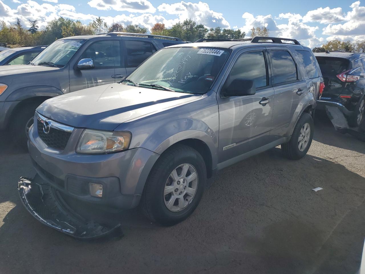 MAZDA TRIBUTE I 2008 gray  gas 4F2CZ92Z58KM16600 photo #1