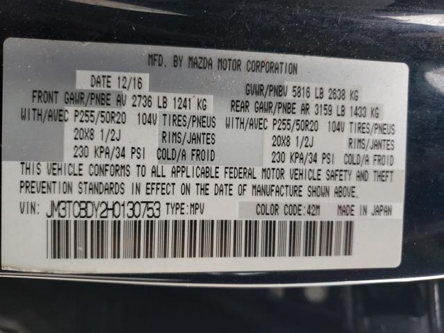 2017 MAZDA CX-9 GRAND - JM3TCBDY2H0130753