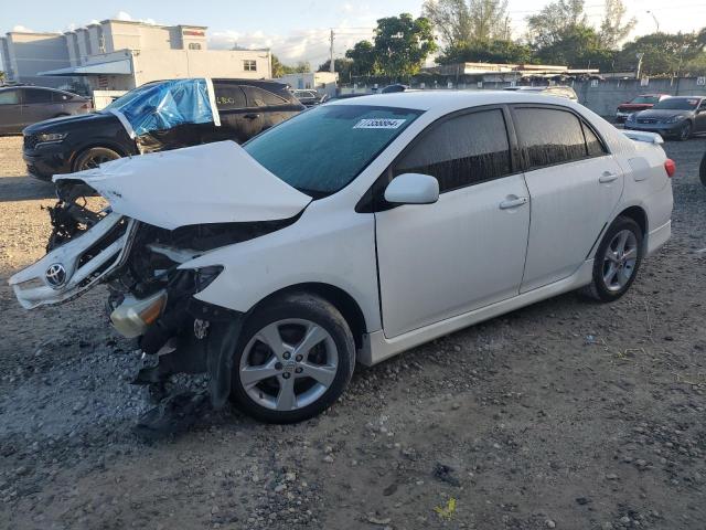 TOYOTA COROLLA BA 2012 white  gas 2T1BU4EE3CC784371 photo #1