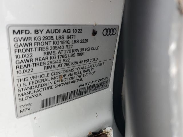 VIN WA1FVBF1XPD005663 2023 Audi Q8, Prestige S-Line no.14