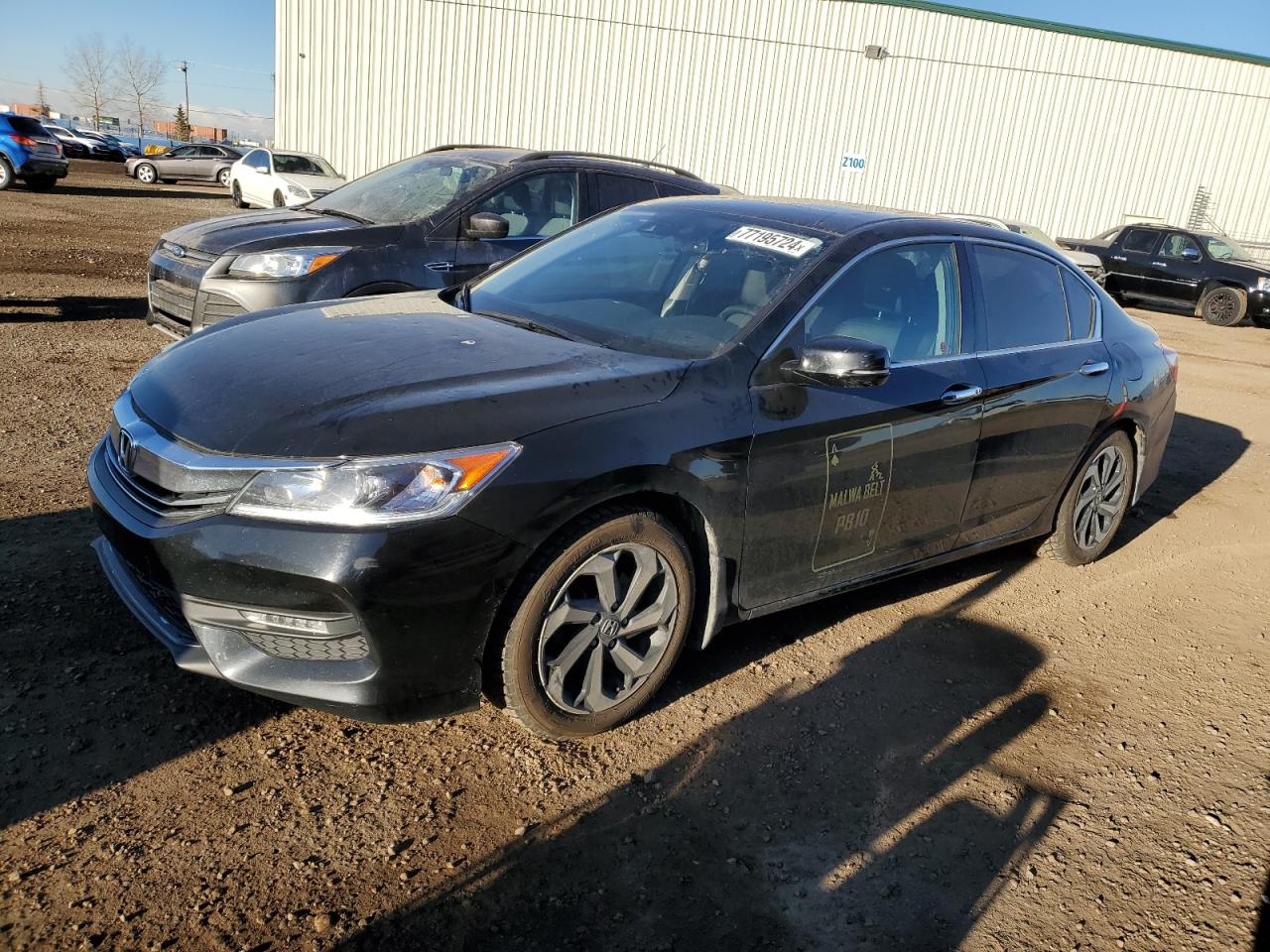 HONDA ACCORD EXL 2016 black sedan 4d gas 1HGCR3F84GA800386 photo #1