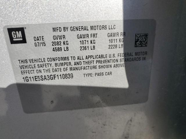 2016 CHEVROLET MALIBU LIM - 1G11E5SA3GF110839