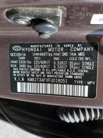 2015 HYUNDAI TUCSON GLS - KM8JT3AFXFU018051
